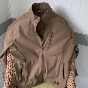 Ariat Men's Rebar Cavas Softshell Field Jacket. Perfect Condition. Size Large.